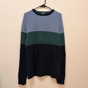 Lands' End Men's Crewneck Sweater - Blue, Green, Black